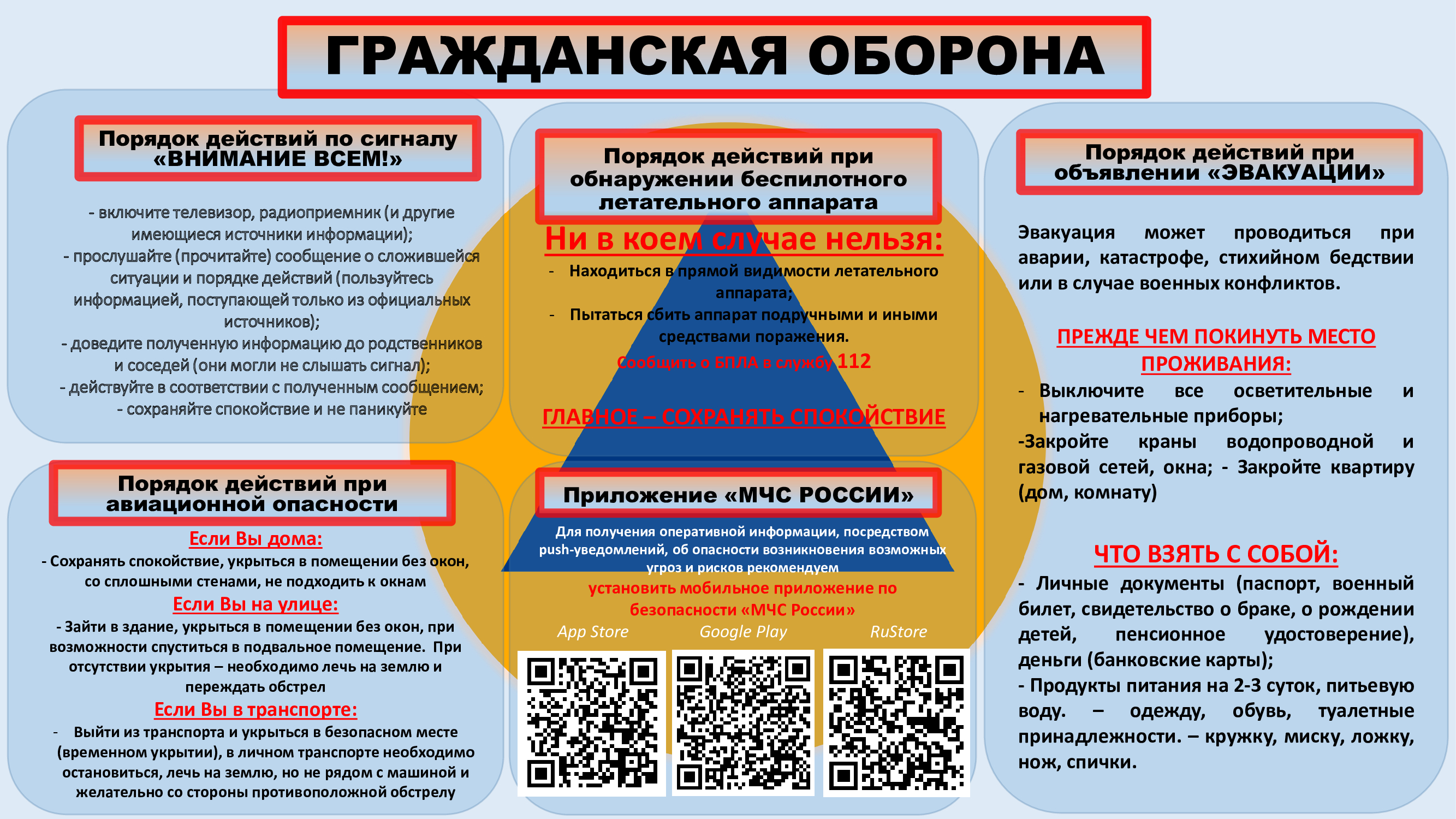 Информация по гражданской обороне.